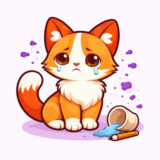 Ember in a sad mood